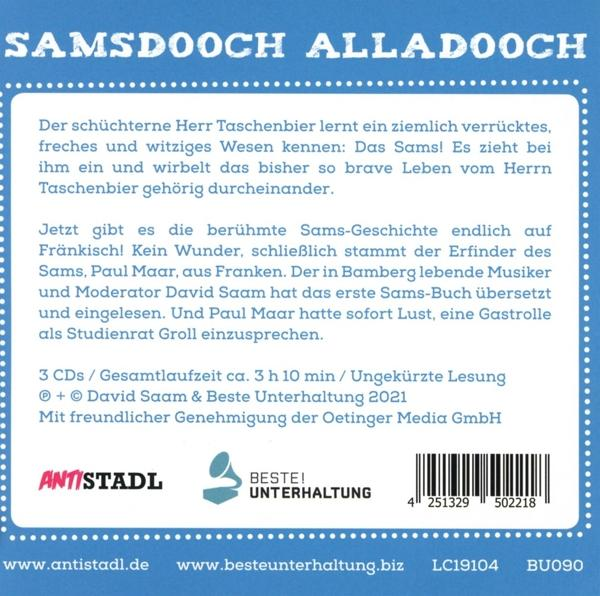 David/boxgalopp Saam - Samsdooch û Auf Alladooch Das Fränkisch Sams (CD) 