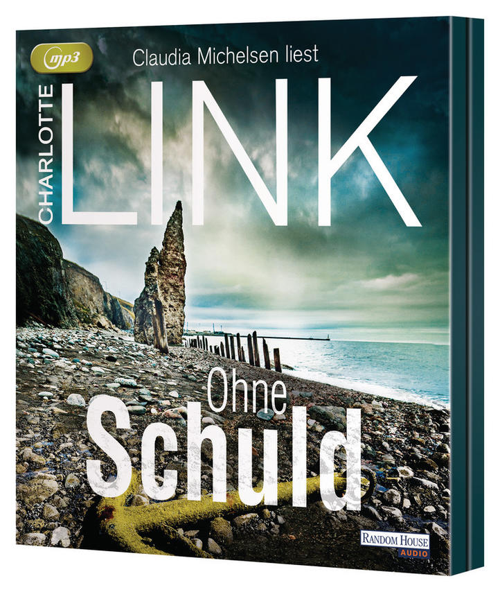 Buchcover mit Küstenszene und Text auf Deutsch, betitelt 'Link Ohne Schuld'.
