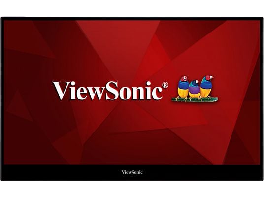 VIEWSONIC TD1655 - Portabler Monitor, 15.6 ", Full-HD, 60 Hz, Silber/Schwarz