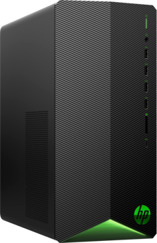 HP Gaming PC Pavilion TG01-2901ng, R7-5700G, 16GB RAM, 1TB SSD, RTX 3060Ti, Schwarz Gaming PC, AMD Ryzen™ 7 5700G, 16 GB RAM SSD, Frontblende in Shadow Black, Logo in Acid Green Chrome