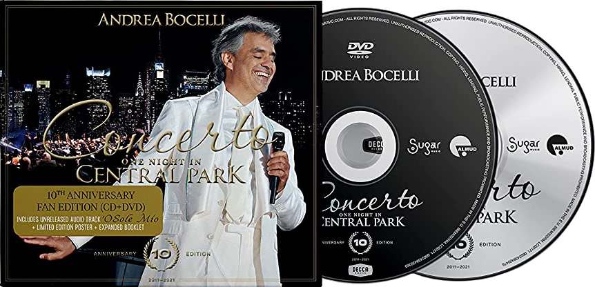 Andrea Bocelli - Concerto: One Night In Central Park (10th Anniversary) (Limited Fan Edition) (CD + DVD)