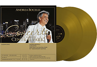Andrea Bocelli - Concerto: One Night In Central Park (10th Anniversary) (Limited Edition) (Gold Vinyl) (Vinyl LP (nagylemez))