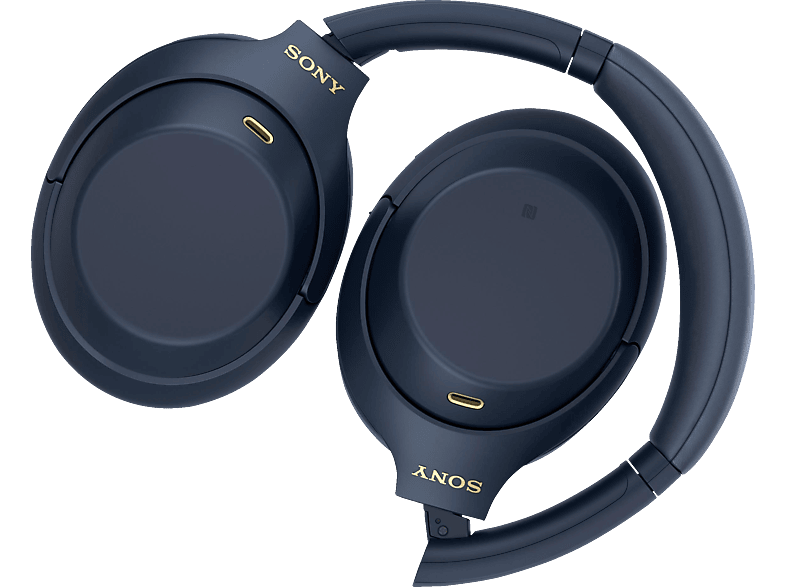 SONY WH-1000XM4 Noise Cancelling, Over-ear Kopfhörer Bluetooth Blau