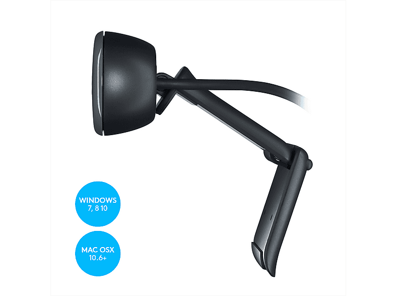 LOGITECH C270 HD-Webcam, USB, Grau — Foto 5 von 5