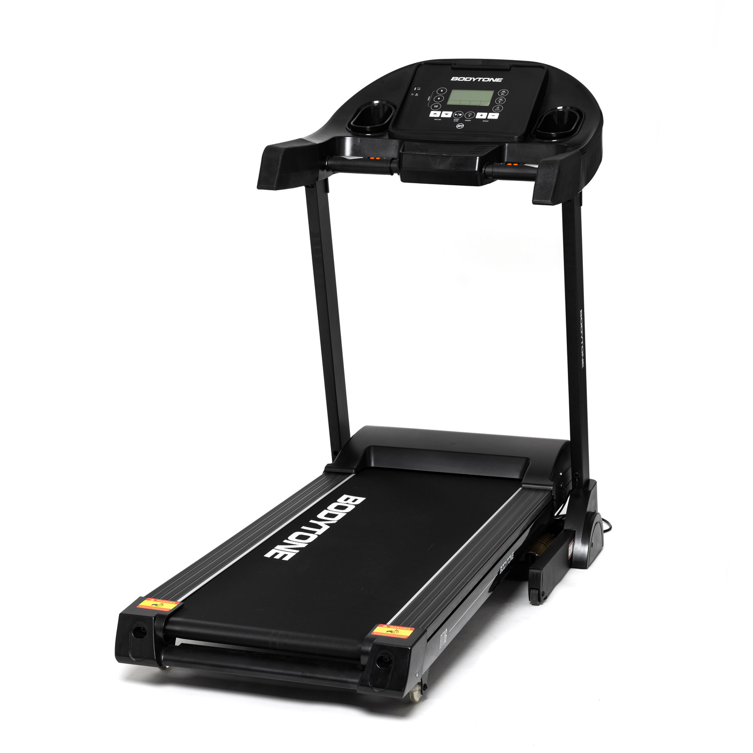 Cinta de correr - BodyTone DT16, 1865 W, Velocidad 16 Km/h, Potencia 2.5 CV, Peso Máx. 120 kg, Inclinación 15 Niveles, Negro