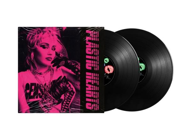Album két fekete bakelit lemezzel és borítóval. A borítón Miley Cyrus látható. Rózsaszín és fekete színek.