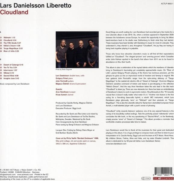 Lars Danielsson Liberetto - Cloudland  - (LP + Download)
