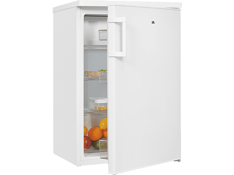 OK. OFK 121 D Kühlschrank mit Gefrierfach (120 l, D, 845 mm hoch, Weiß)