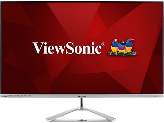 VIEWSONIC VX3276-MHD-3 - Monitor, 31.5 ", Full-HD, 75 Hz, Schwarz/Silber
