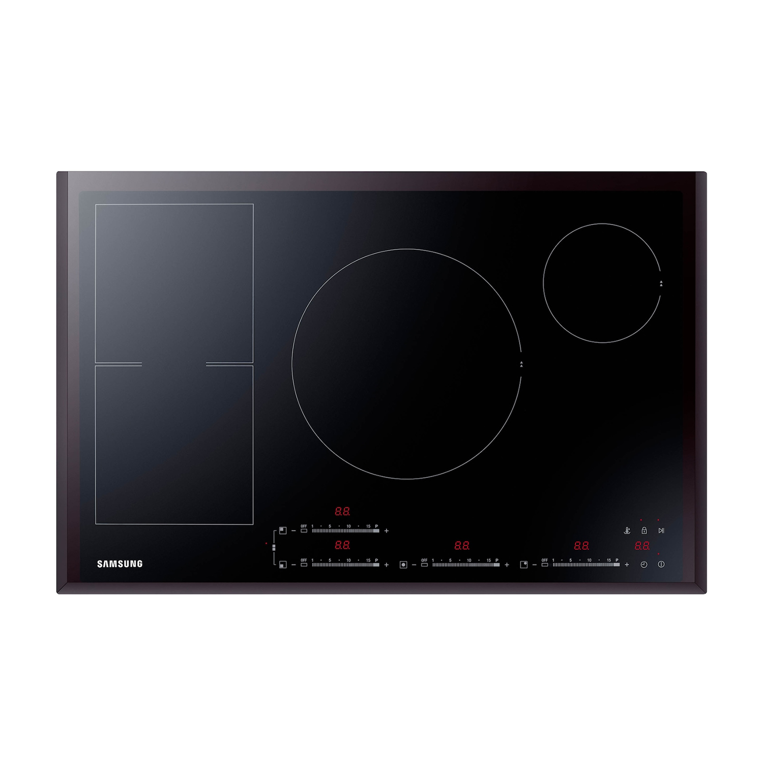 Piano Cottura A Induzione Samsung Nz84F7Nc6Ab/Et, 4 zone cottura, 80 cm x 52