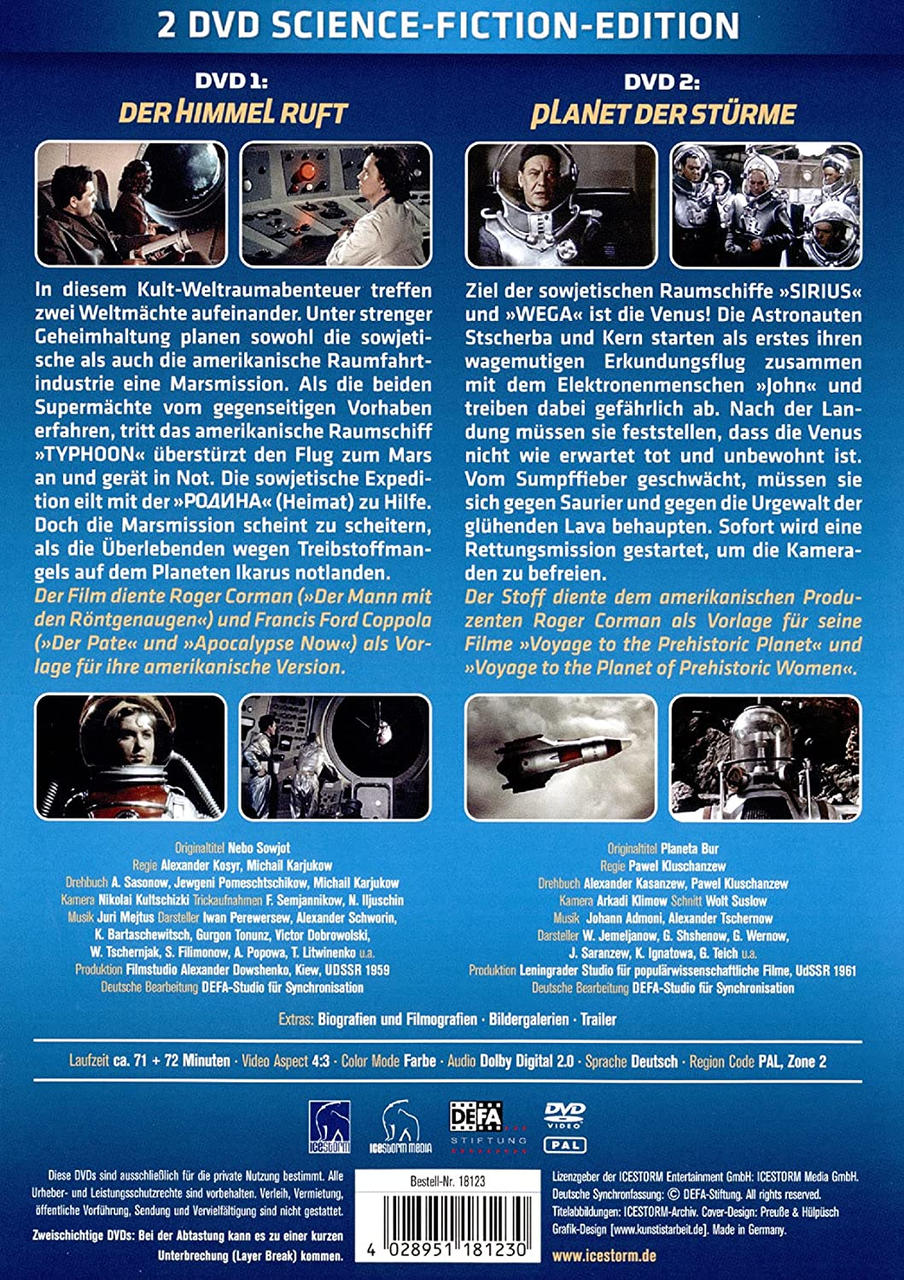 Der Himmel ruft / Planet der Stürme DVD