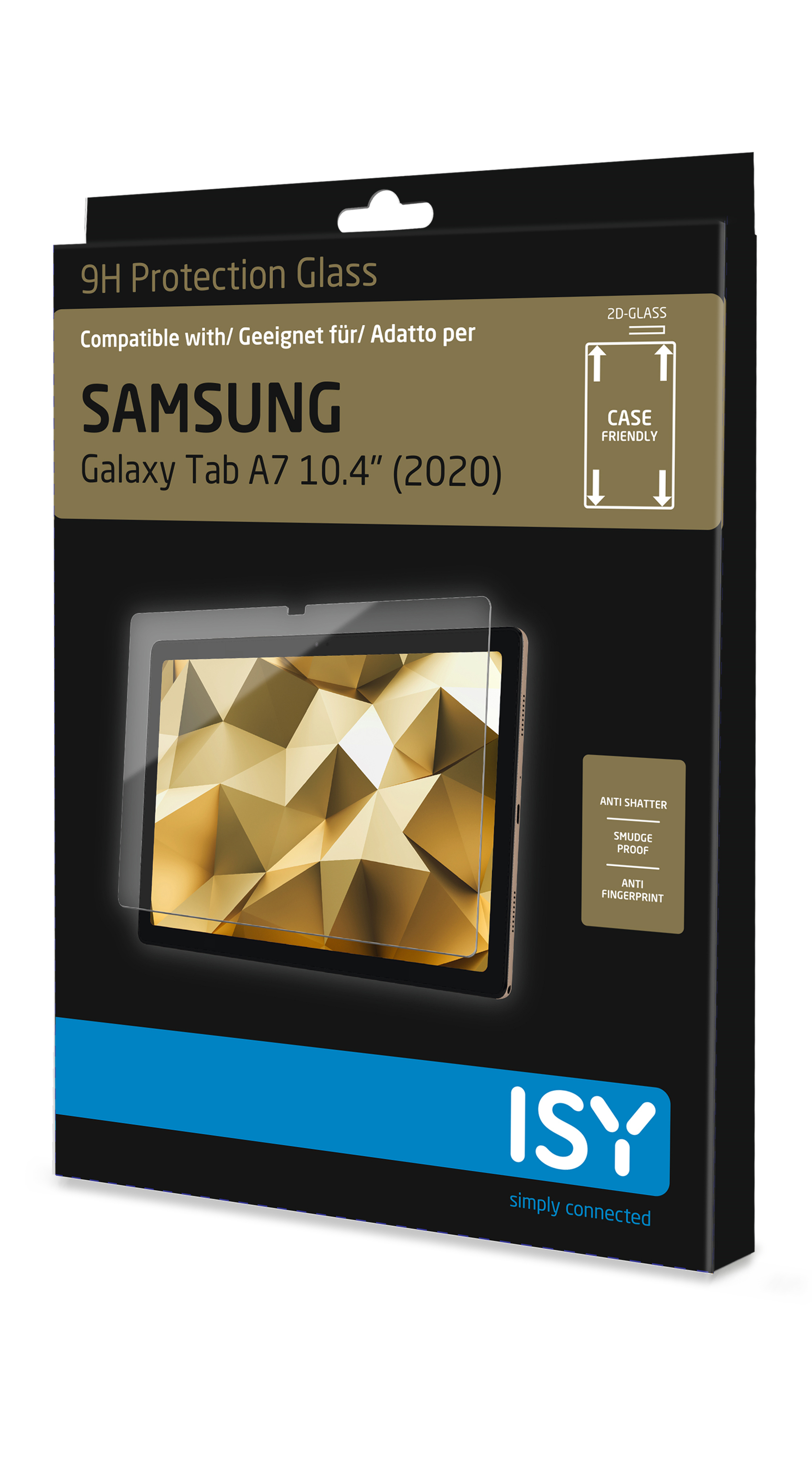 Schachtel mit Displayschutzfolie für Samsung Galaxy Tab A7 10,4".
