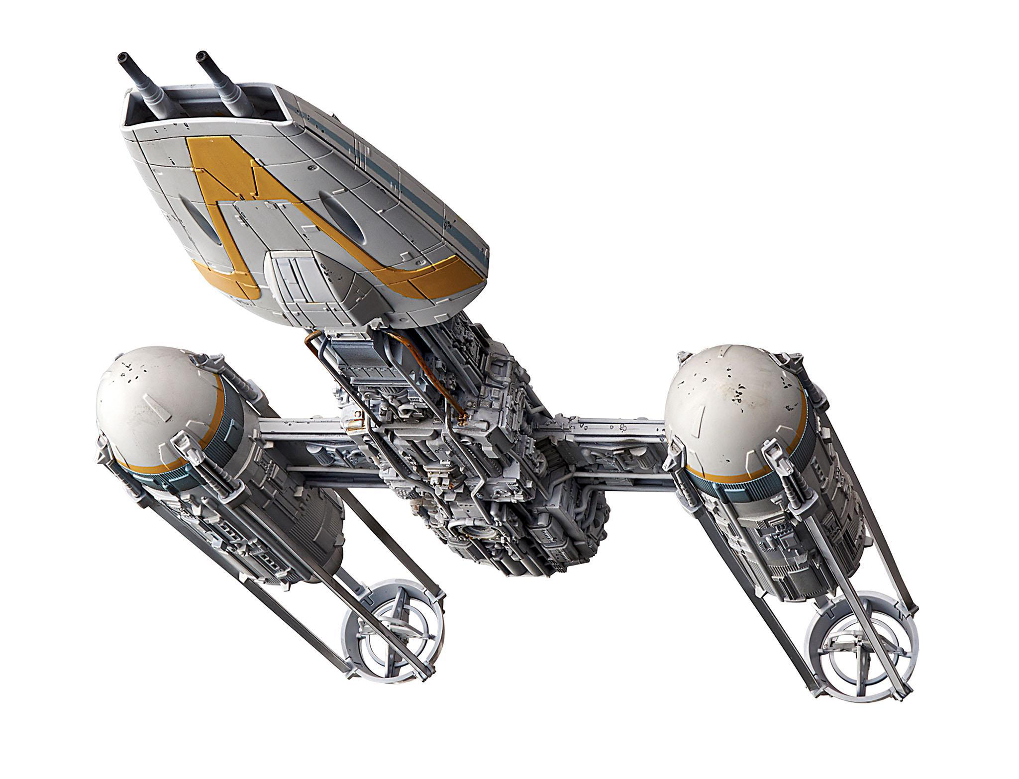 BANDAI Starfighter Modellbausatz, Y-wing REVELL Grau