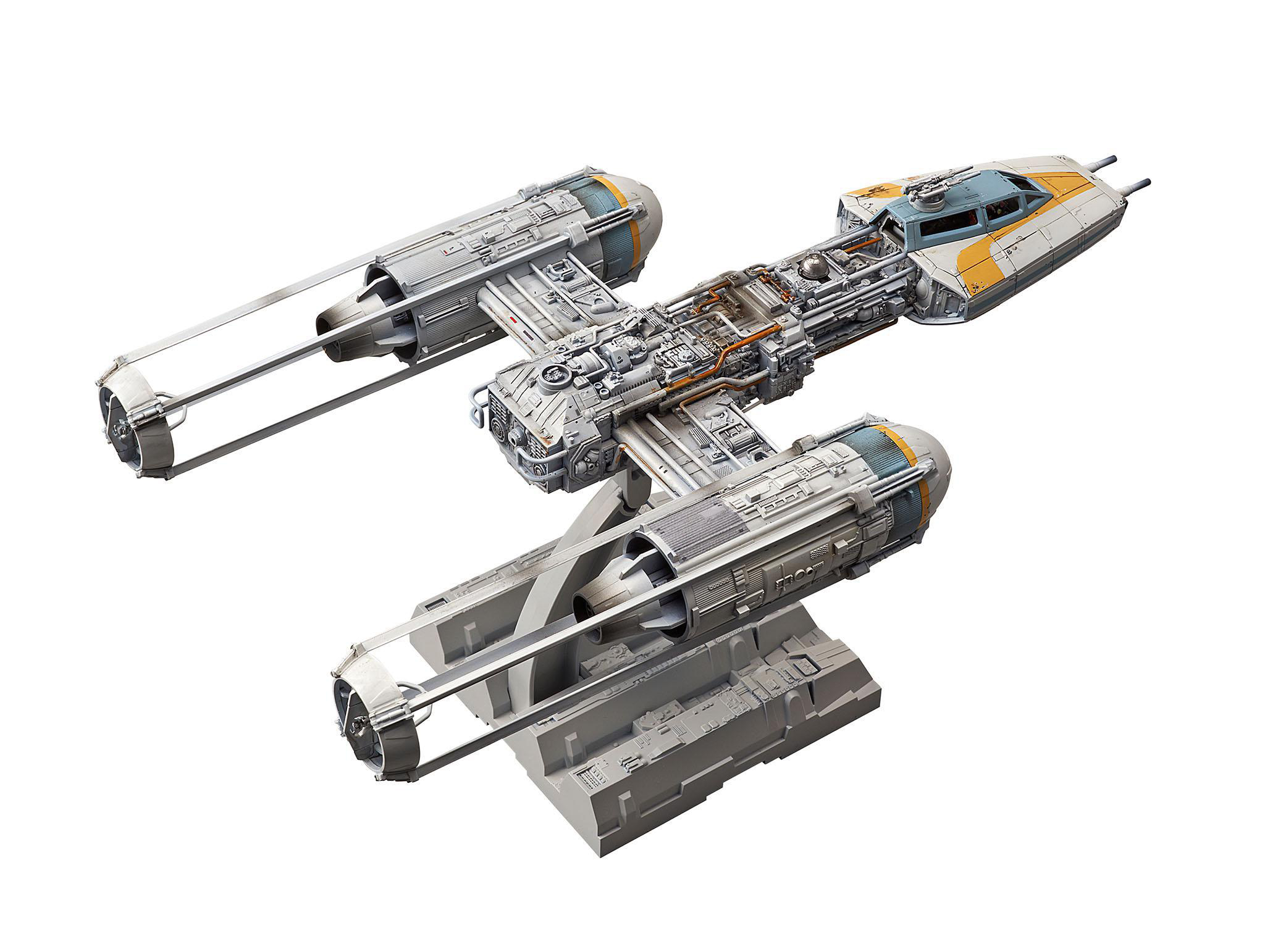 REVELL BANDAI Y-wing Modellbausatz, Starfighter Grau