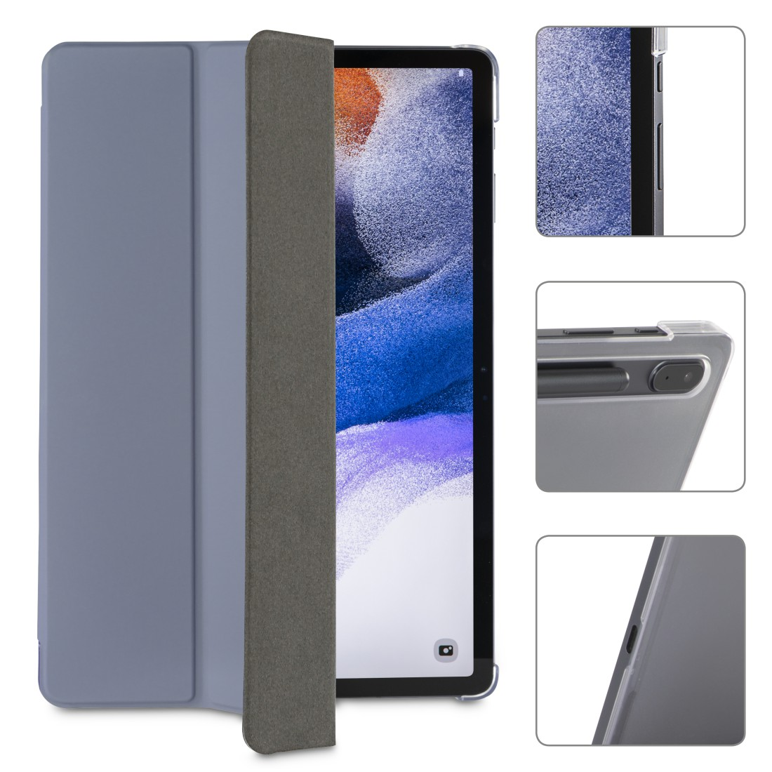 HAMA Fold Clear, Bookcover, Samsung, S8+ 12.4\