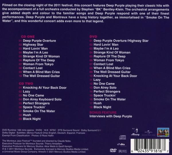 Video) Deep MONTREUX DVD (+DVD) Purple 2011 LIVE - - + AT (CD