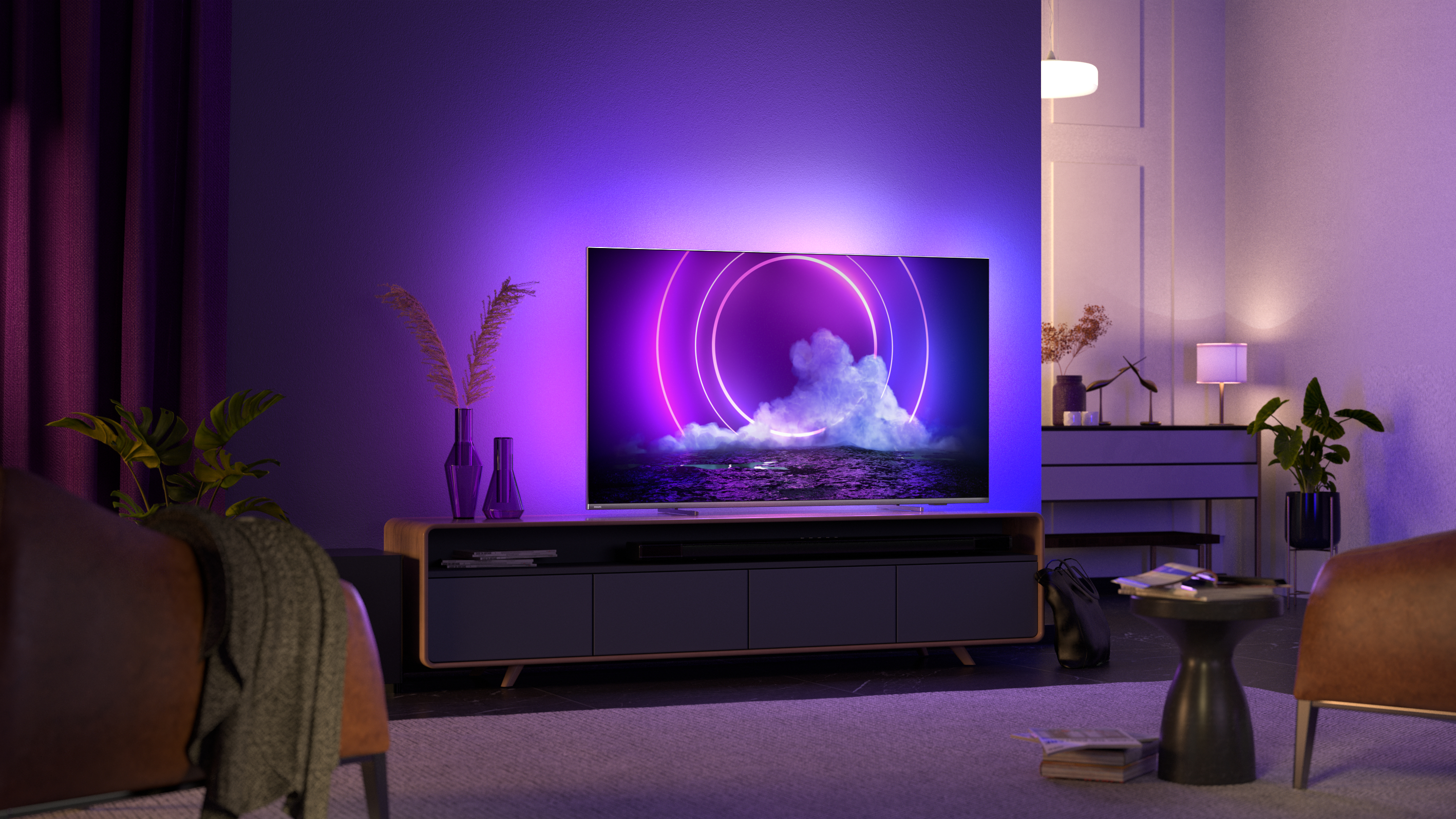 PHILIPS 55PUS9206/12 LED TV (Flat, 55 Zoll / 139 cm, UHD 4K, SMART TV, Ambilight)