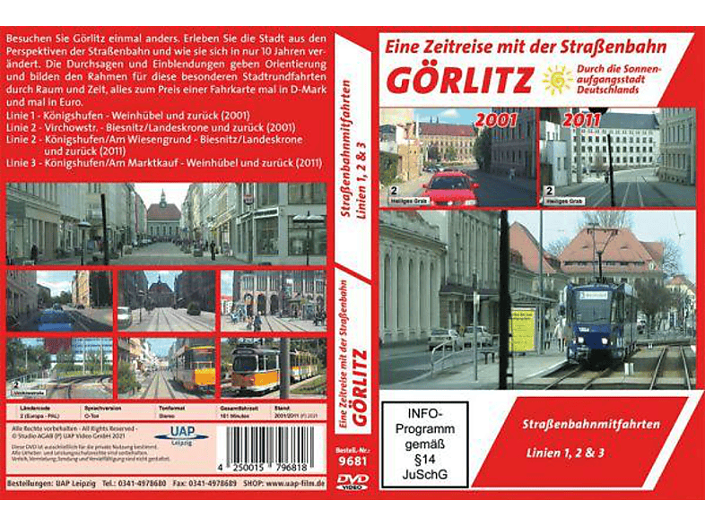 Görlitz - Eine Zeitreise mit der Straßenbahn durch die Sonnenaufgangsstadt Deutschlands - 2001 und 2011 DVD