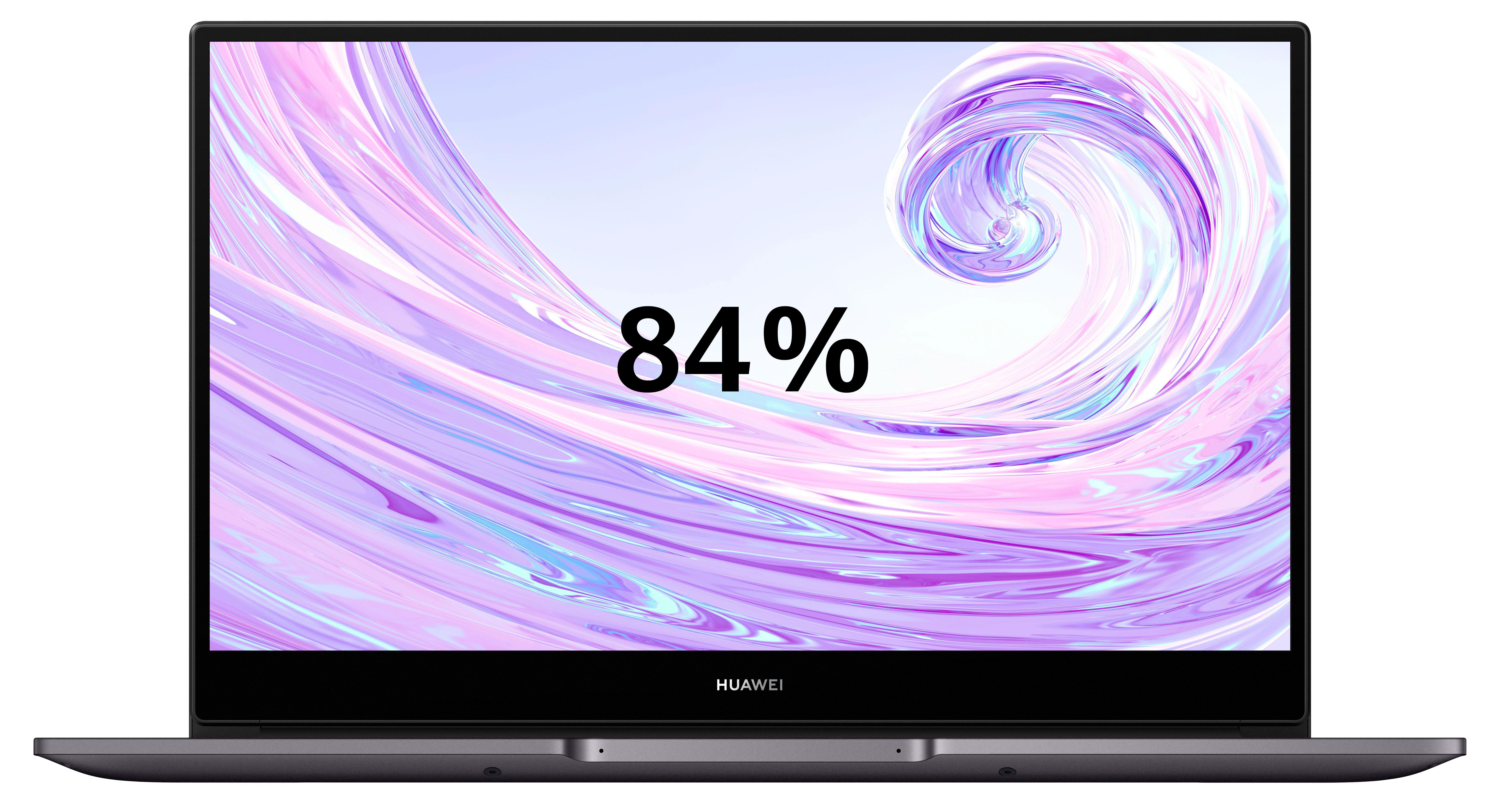 HUAWEI MATEBOOK D 14, Notebook mit 14 Zoll Display, Windows 10 Home, Intel® Core™ i5 Prozessor, 8 GB RAM, 512 GB SSD, Space Gray