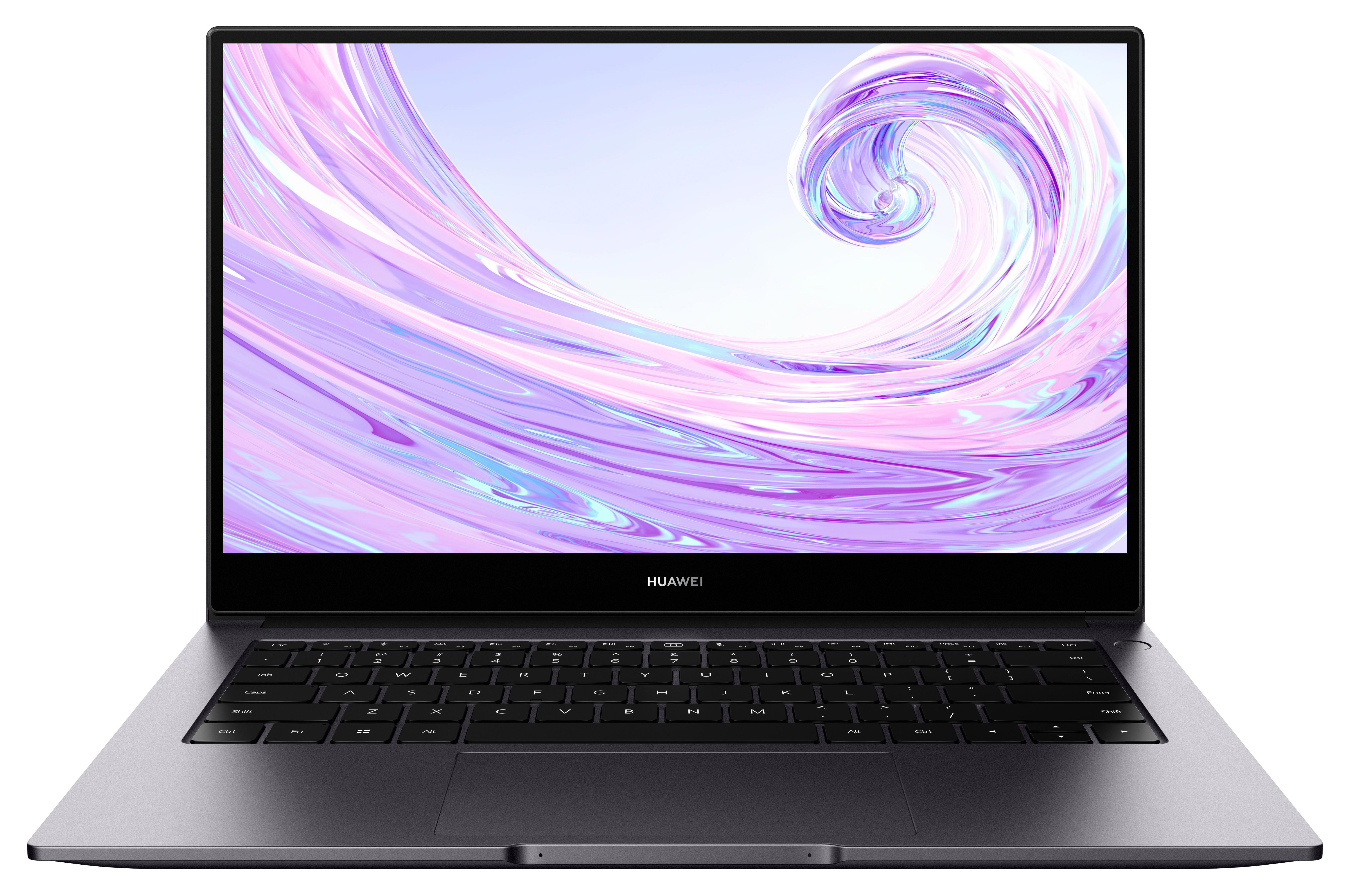 HUAWEI MATEBOOK D 14, Notebook mit 14 Zoll Display, Windows 10 Home, Intel® Core™ i5 Prozessor, 8 GB RAM, 512 GB SSD, Space Gray