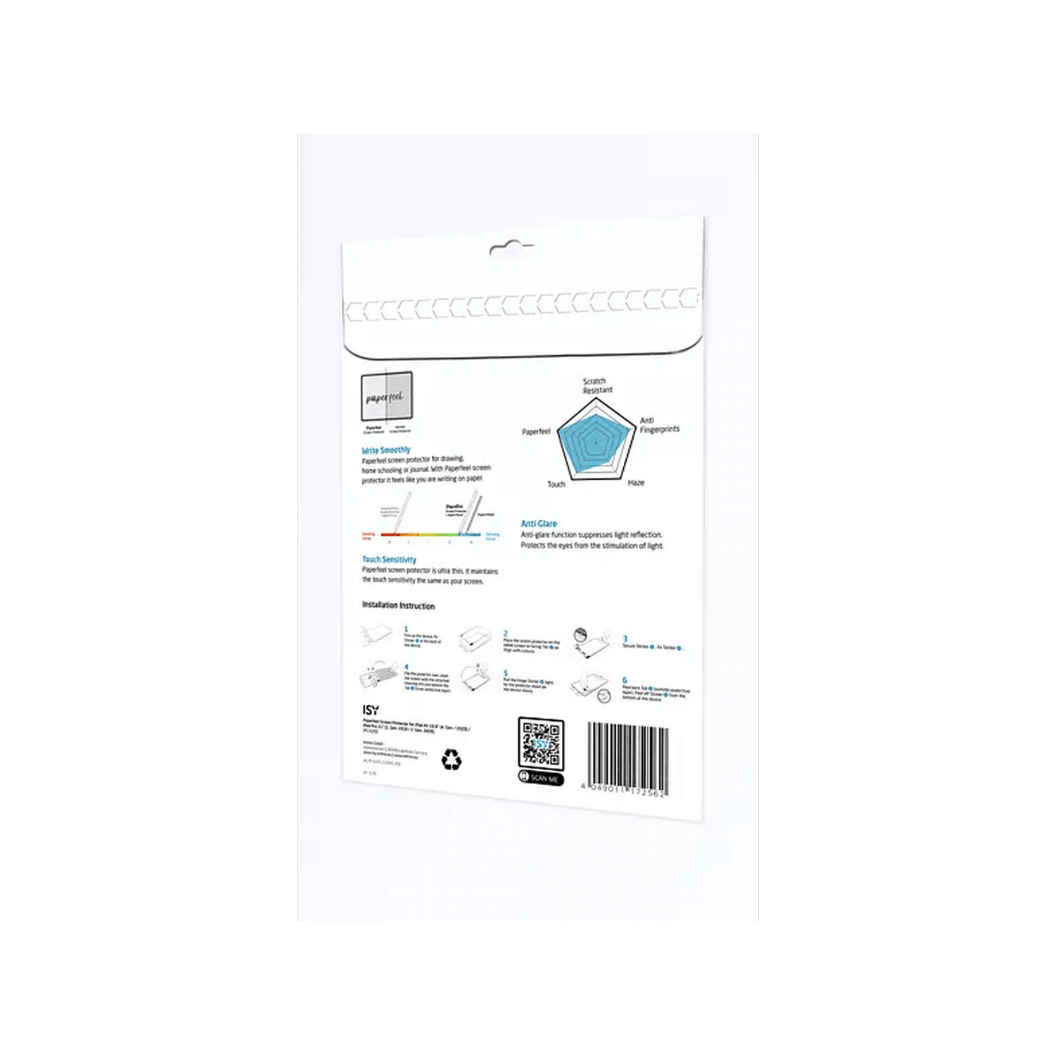 Protector pantalla - ISY IPG 6200, Para Apple iPad Air 10.9" y Pro 11", Antirreflejos, Transparente