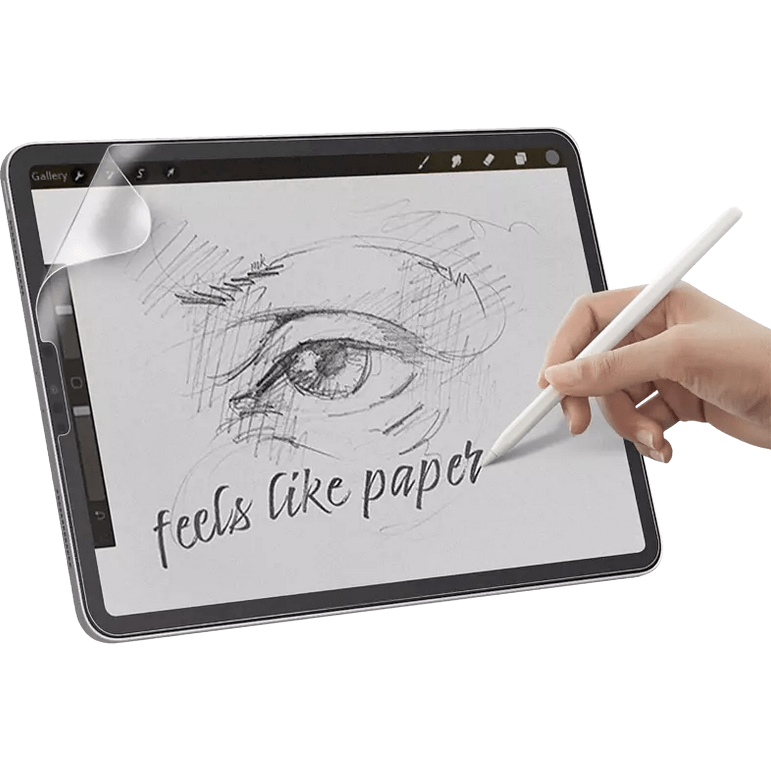 Protector pantalla - ISY IPG 6202, Para Apple iPad Pro 12.9", Antihuellas, Antirreflejos, Transparente