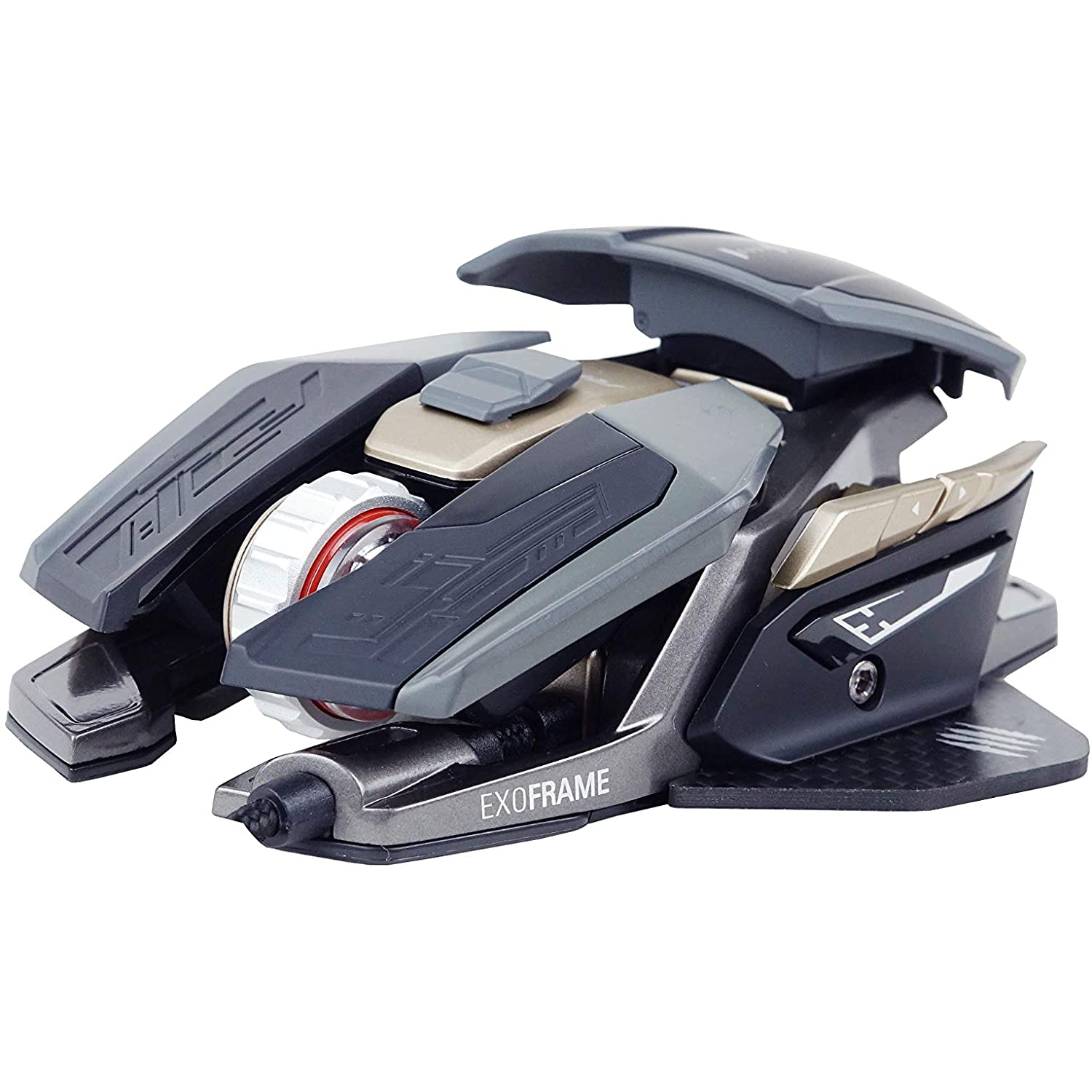 Ratón gaming - Mad Catz R.A.T. Pro X3 Supreme Edition, Por cable, 16000 ppp, 0.3 ms, RGB, 50G, Plata