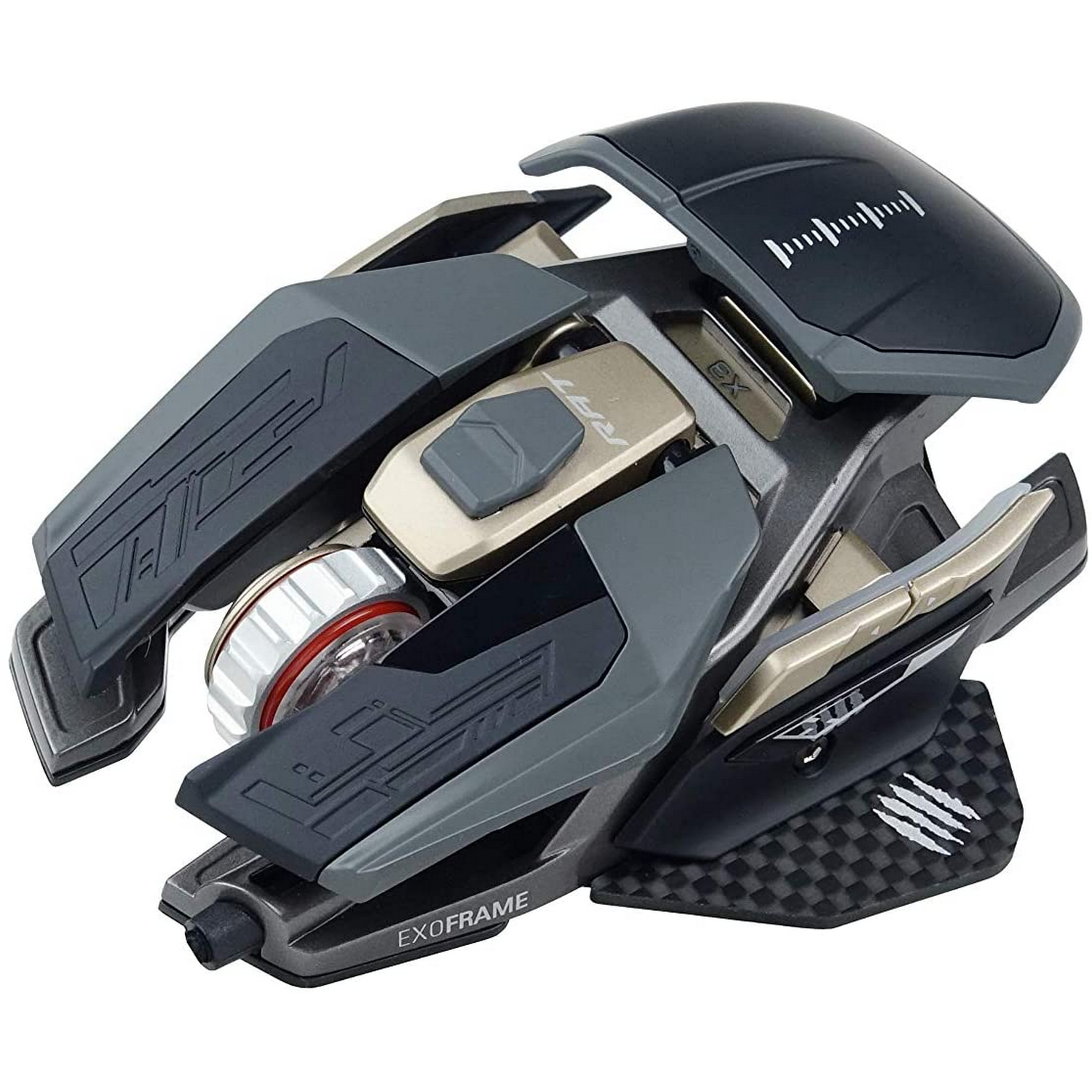 Ratón gaming - Mad Catz R.A.T. Pro X3 Supreme Edition, Por cable, 16000 ppp, 0.3 ms, RGB, 50G, Plata