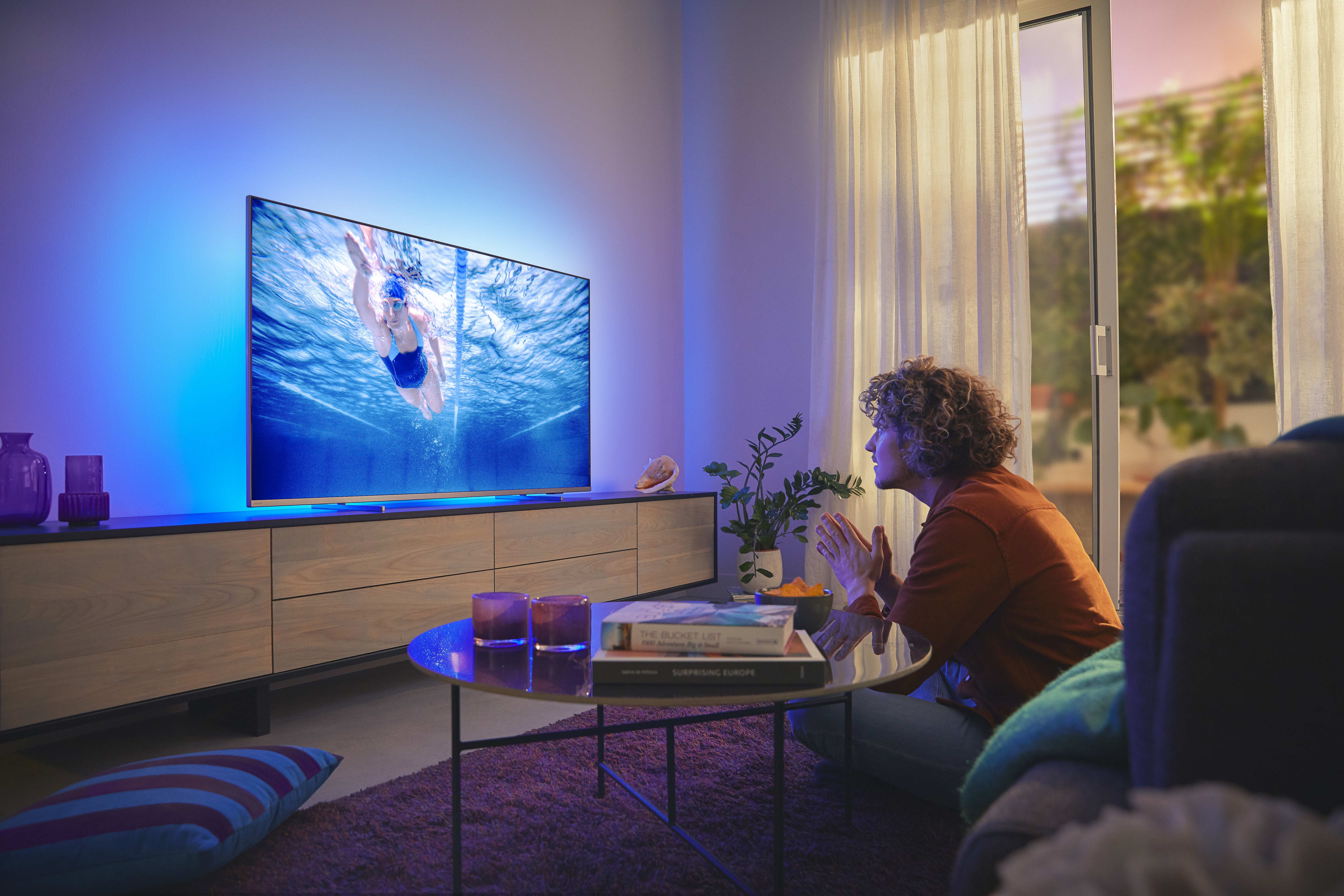 PHILIPS 55PUS9206/12 LED TV (Flat, 55 Zoll / 139 cm, UHD 4K, SMART TV, Ambilight)
