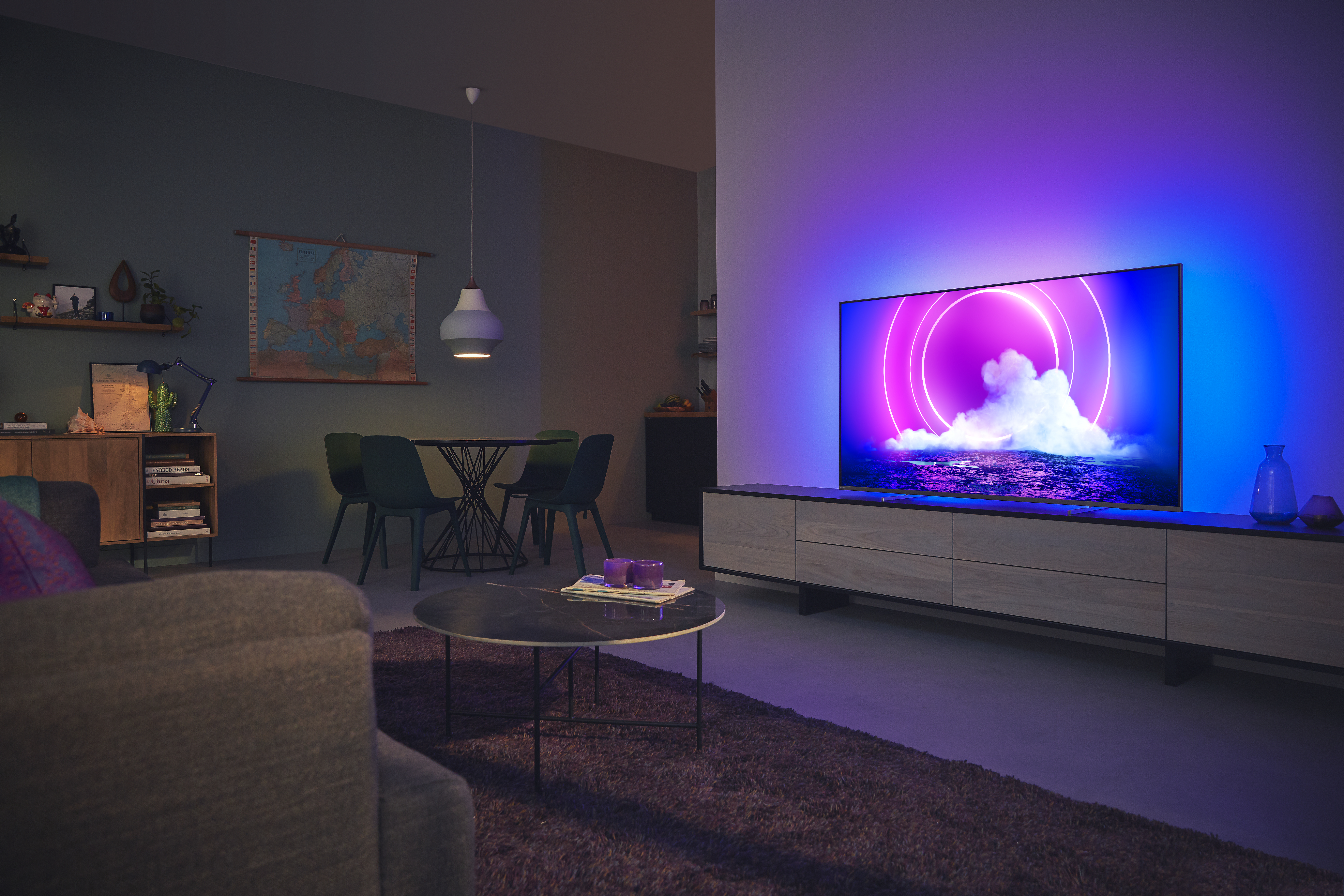 PHILIPS 55PUS9206/12 LED TV (Flat, 55 Zoll / 139 cm, UHD 4K, SMART TV, Ambilight)