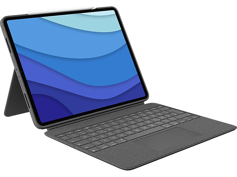 Grey Combo Oxford iPad Tastatur-Case LOGITECH Generation) für (5.und Touch Pro 6. 12.9“