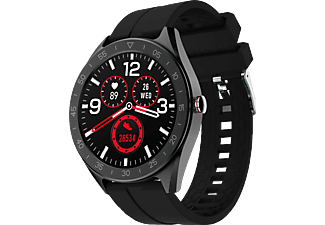 LENOVO R1 - Montre intelligente (Silicone / acier, Noir)