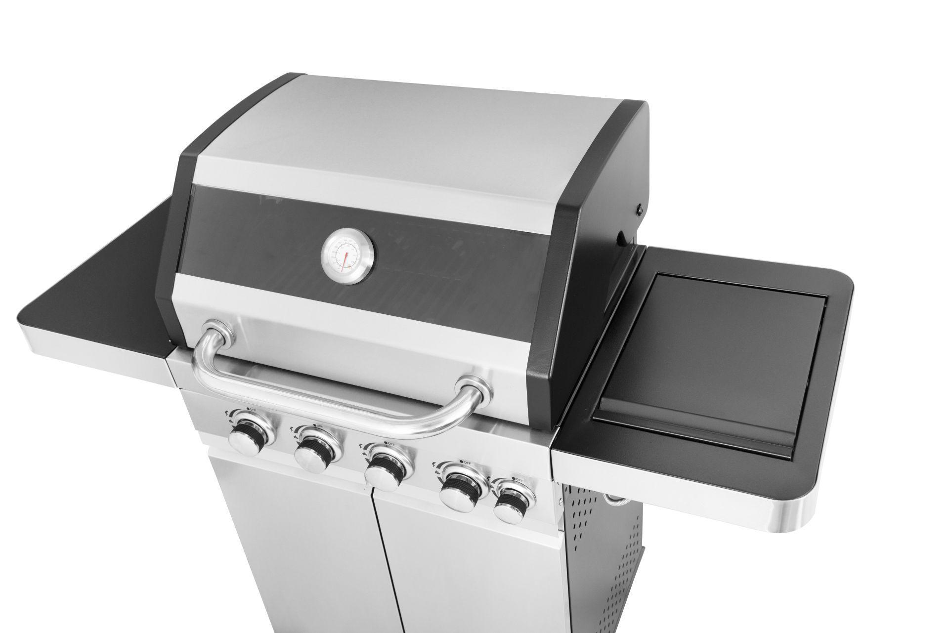 EL FUEGO AY0597 Sunset Beach Gasgrill, Silber (14500 Watt)