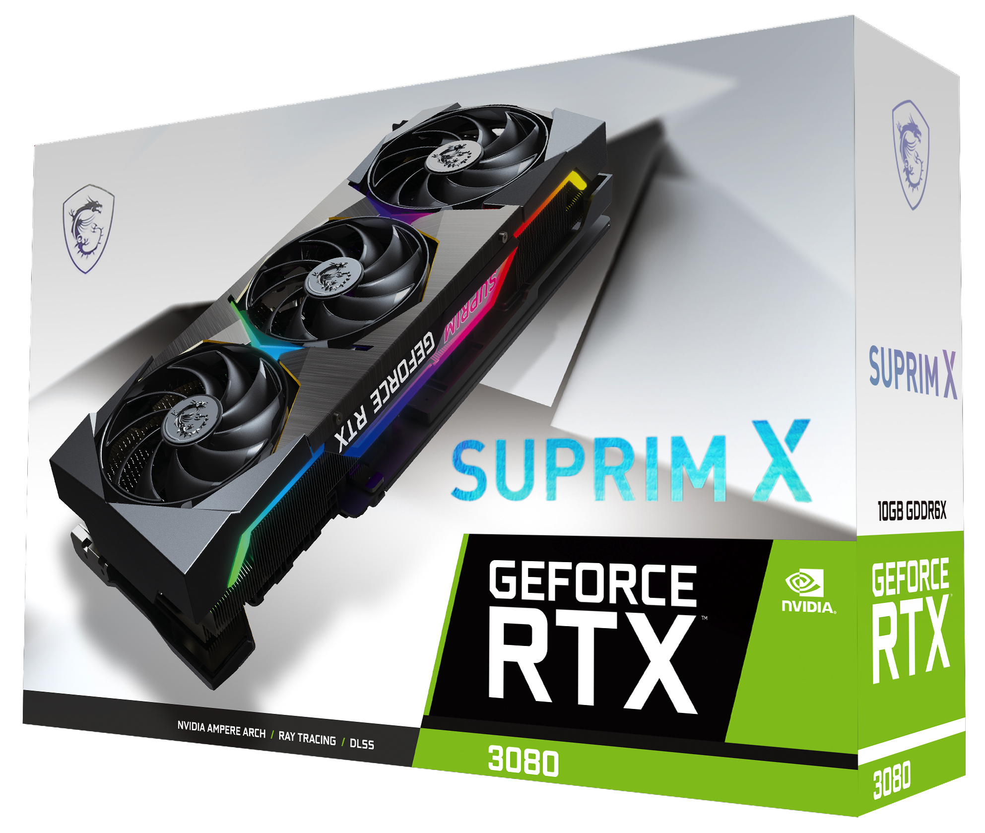 MSI GeForce RTX™ 3080 Suprim X LHR 10GB (V389-215R) (NVIDIA, Grafikkarte)