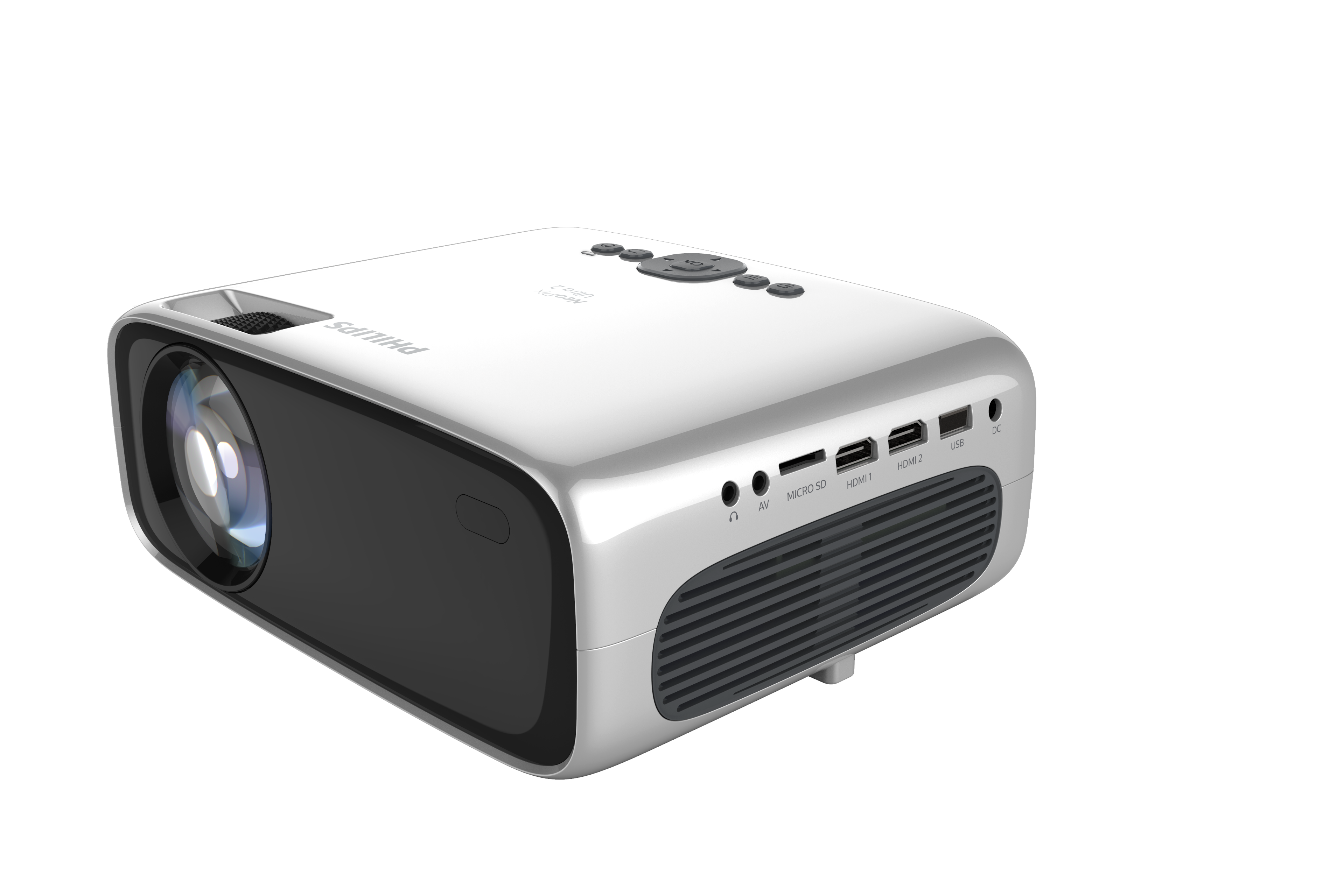 PHILIPS NeoPix Ultra 2 Full HD 1080p Netflix, Youtube Akıllı LCD LED Ev Projektörü Gri