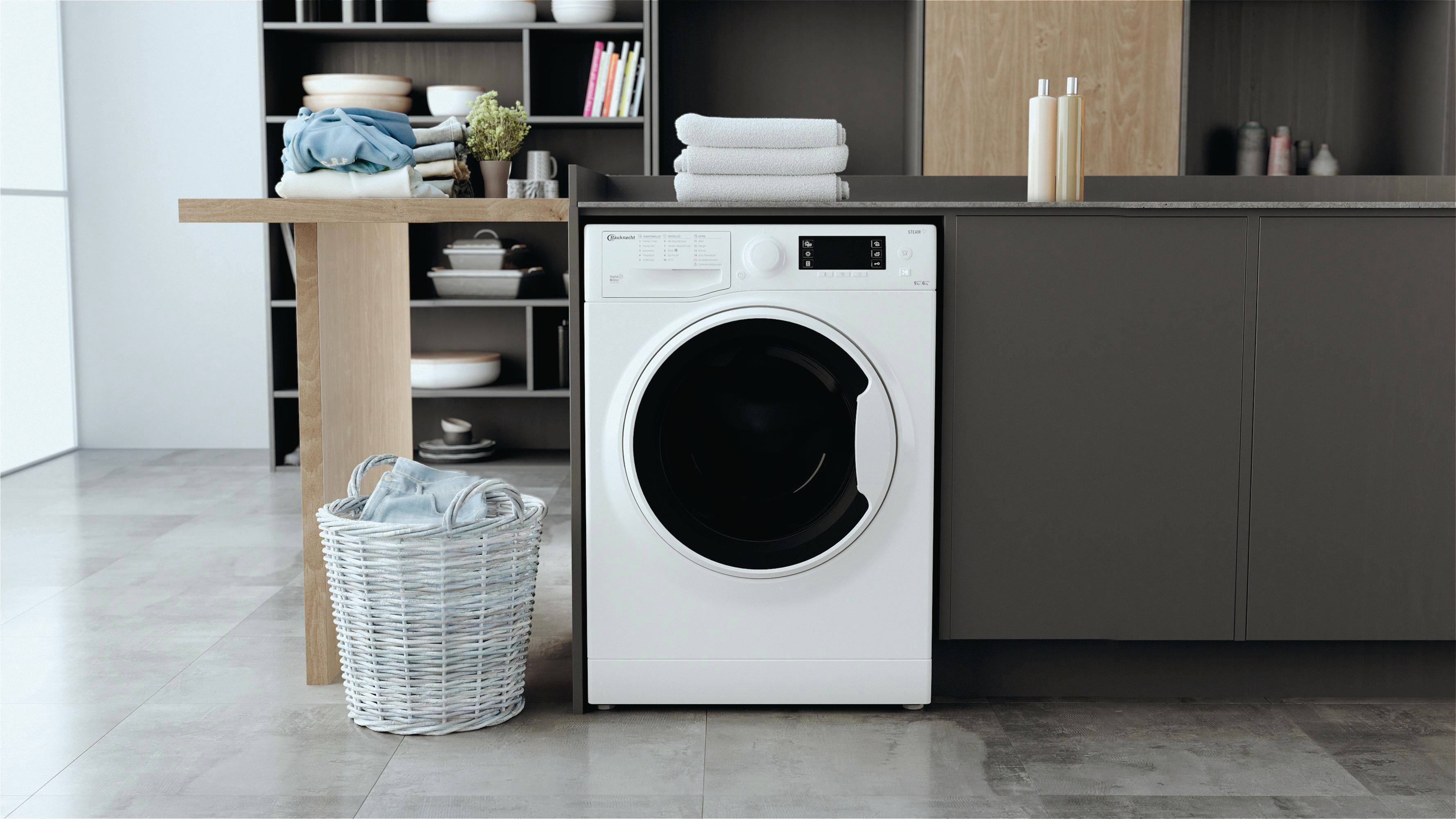 BAUKNECHT WATK Pure 96L4 DE N Waschtrockner (9 kg / 6 kg, 1351 U/Min.)