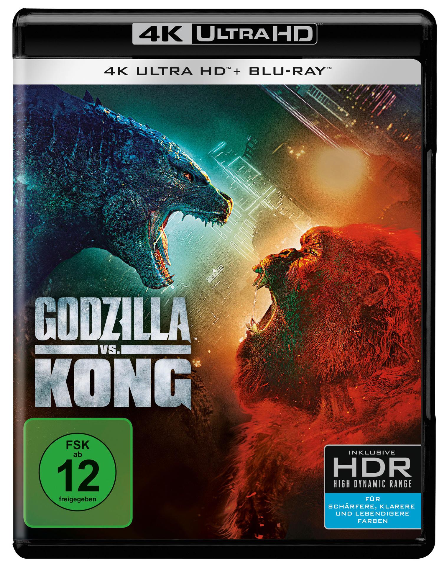 Kong + HD Blu-ray 4K Godzilla Ultra Blu-ray vs.
