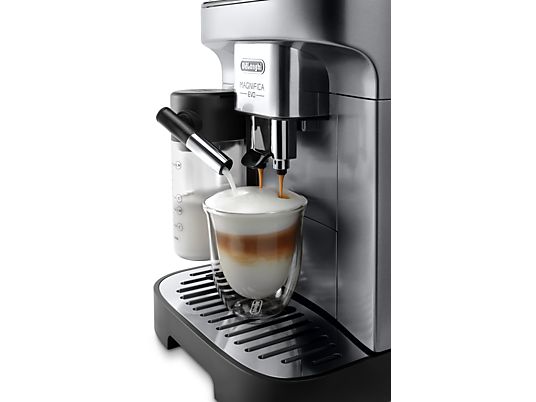 DE-LONGHI ECAM290.61.SB Magnifica Evo Latte Plus - Macchina da caffè automatica (Nero/Argento)