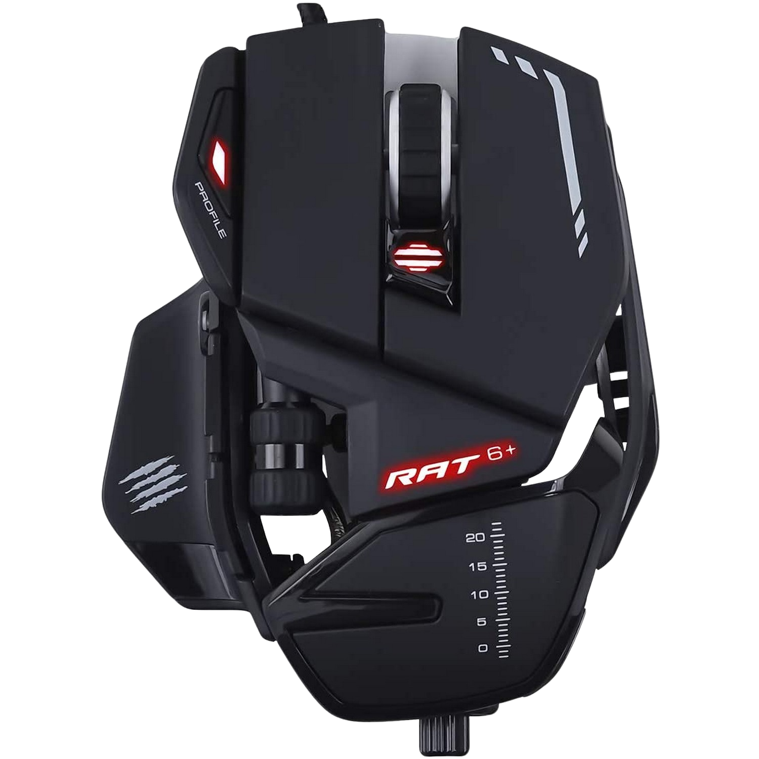 Ratón Gaming Mad catz r.a.t. 6+ por cable 12000 ppp 50 1 ms 250 ips 11 botones 16000