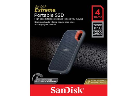 Disque dur externe SSD 2,5 SanDisk Extreme® Portable SDSSDE61-4T00-G25 4  TB USB 3.2