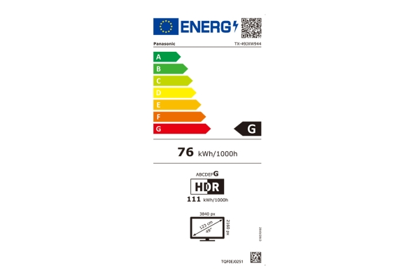 PANASONIC TX-49JXW944 LED TV (Flat, 49 Zoll / 123 cm, UHD 4K, SMART TV, my Home Screen 6.0)