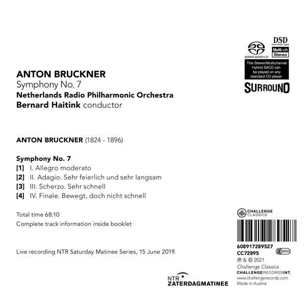 Netherlands Radio Philharmonic Orchestra / Haitink - Bruckner No. 7  - (CD)