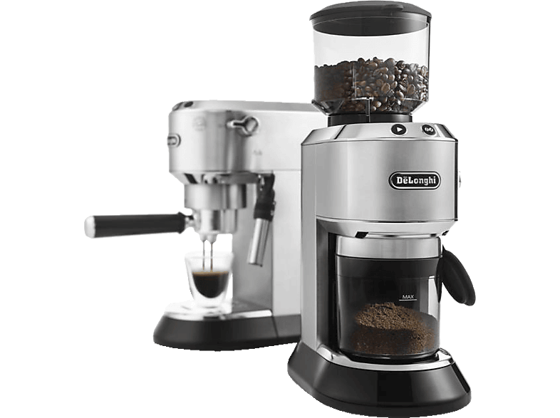 DELONGHI Dedica Style ECKG 6821.M Barista Bundle Espressomaschine Silber