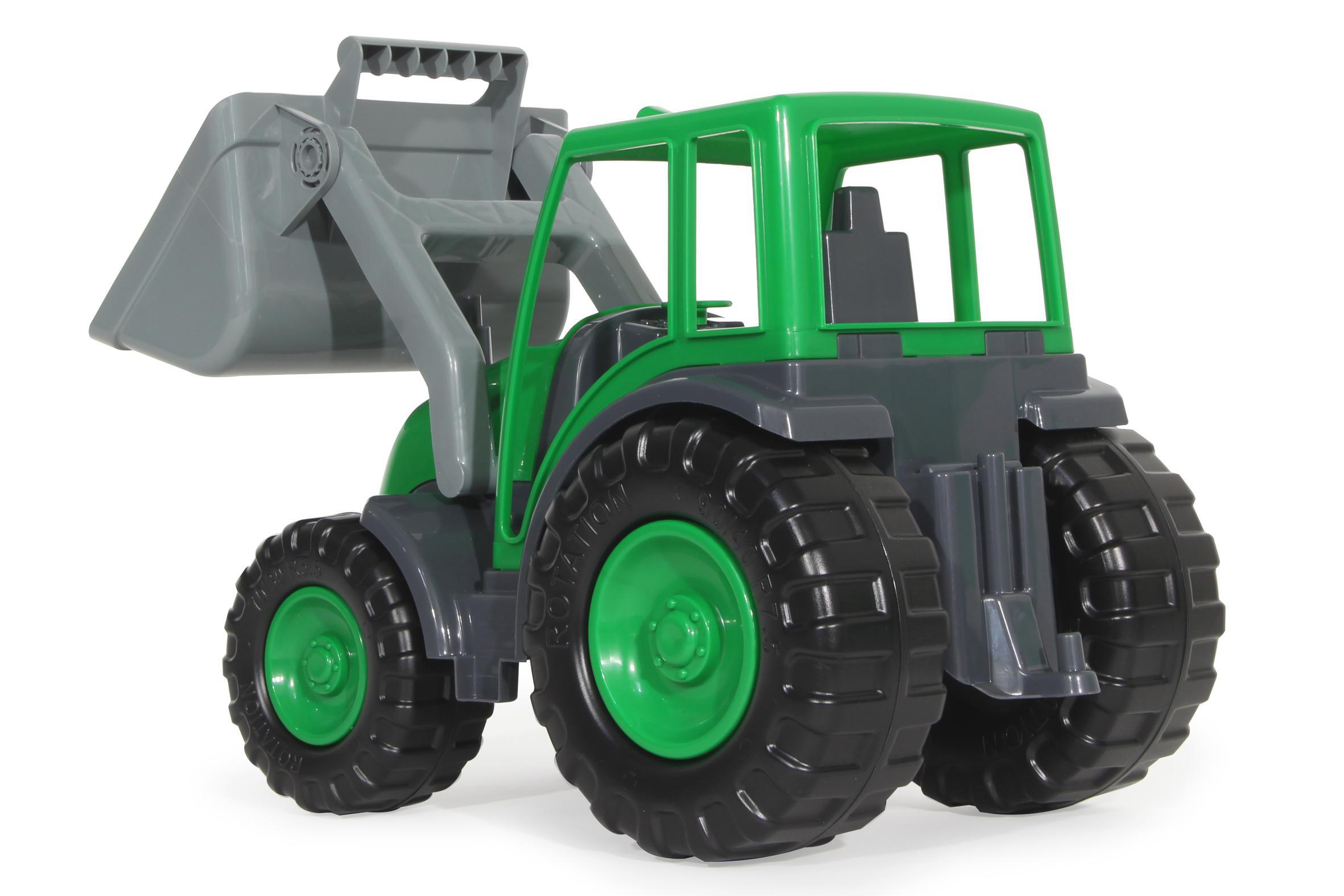 JAMARA Traktor mit Grün Power Frontlader Spielzeugfahrzeug Loader XL