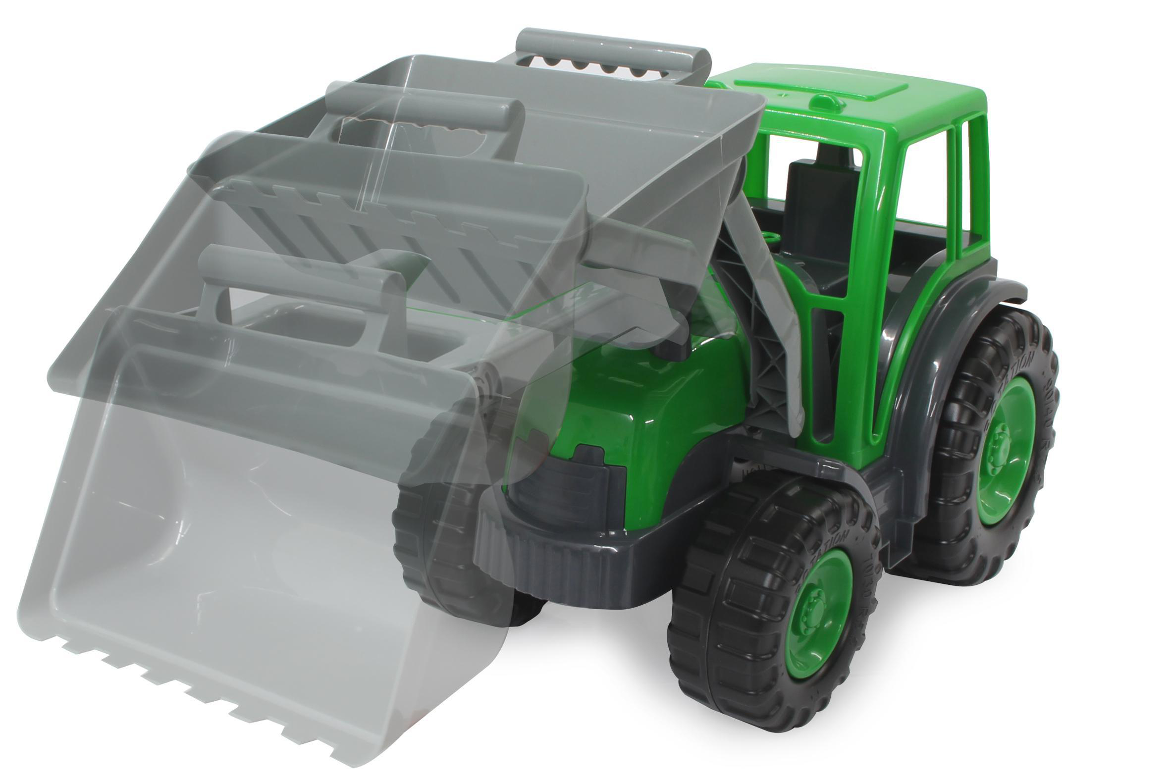 JAMARA Traktor Power Loader XL mit Frontlader Spielzeugfahrzeug Grün