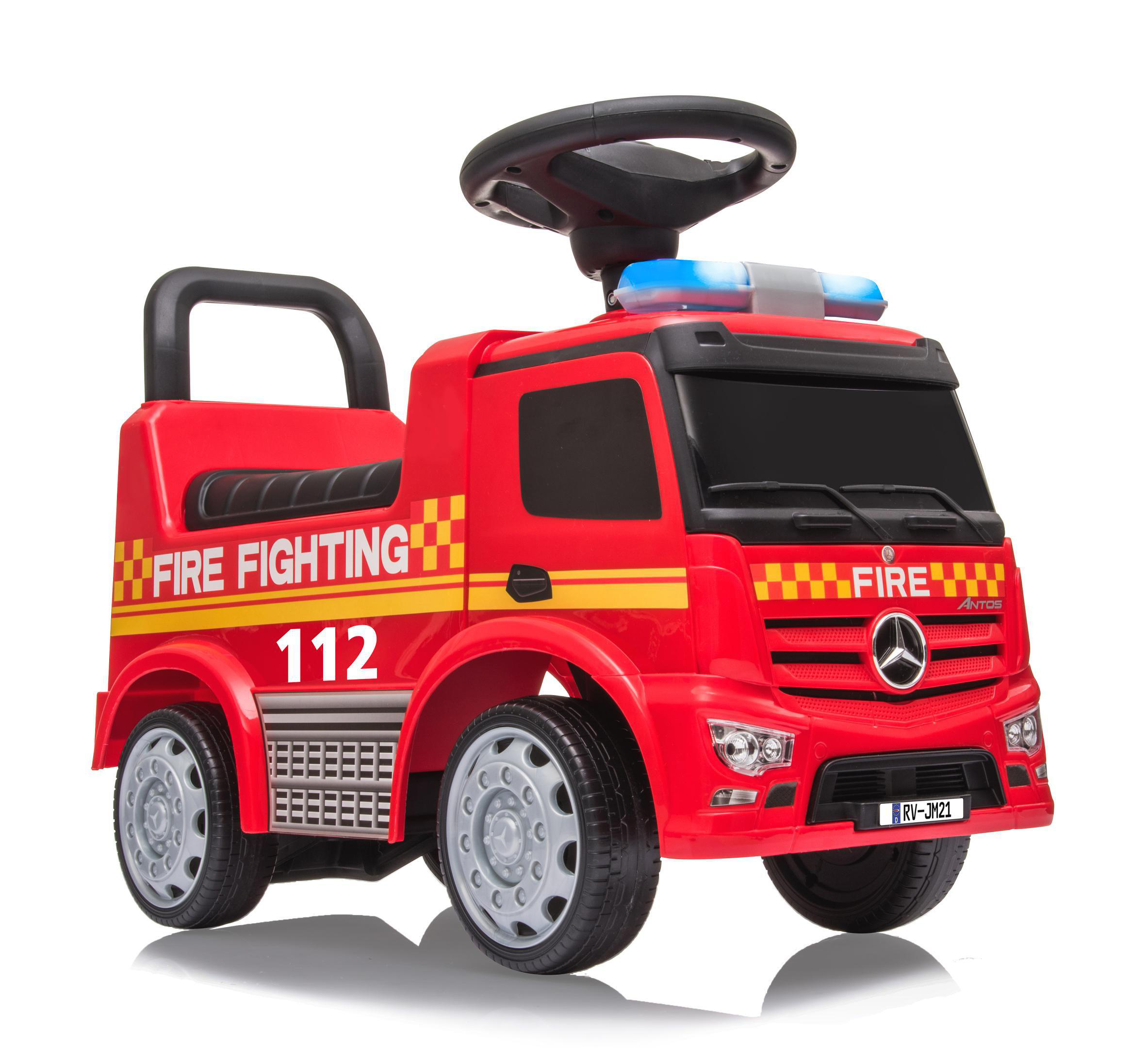 JAMARA Rutscher Mercedes-Benz Feuerwehr Kinderfahrzeug Rot Antos