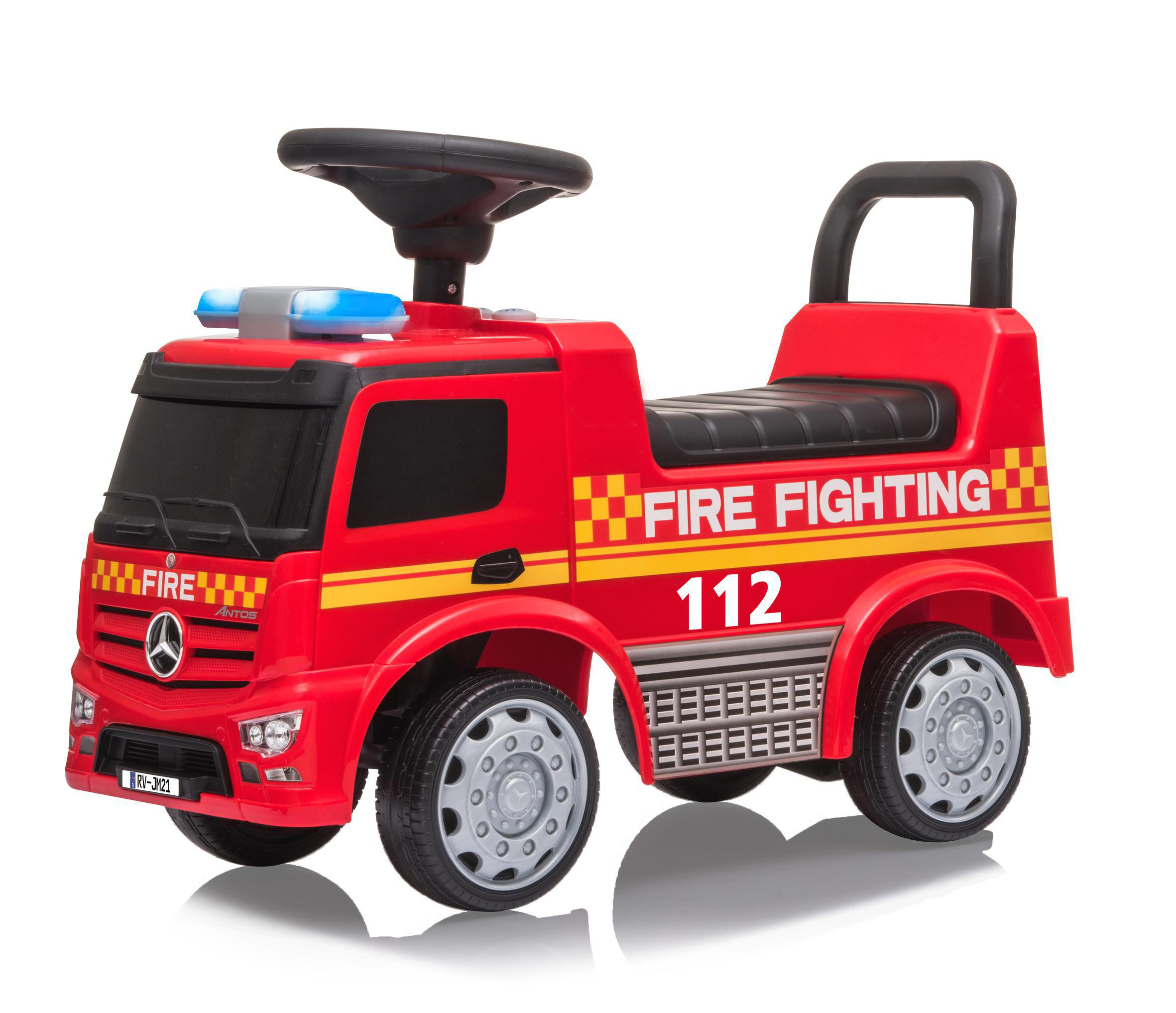 JAMARA Rutscher Mercedes-Benz Antos Feuerwehr Kinderfahrzeug Rot