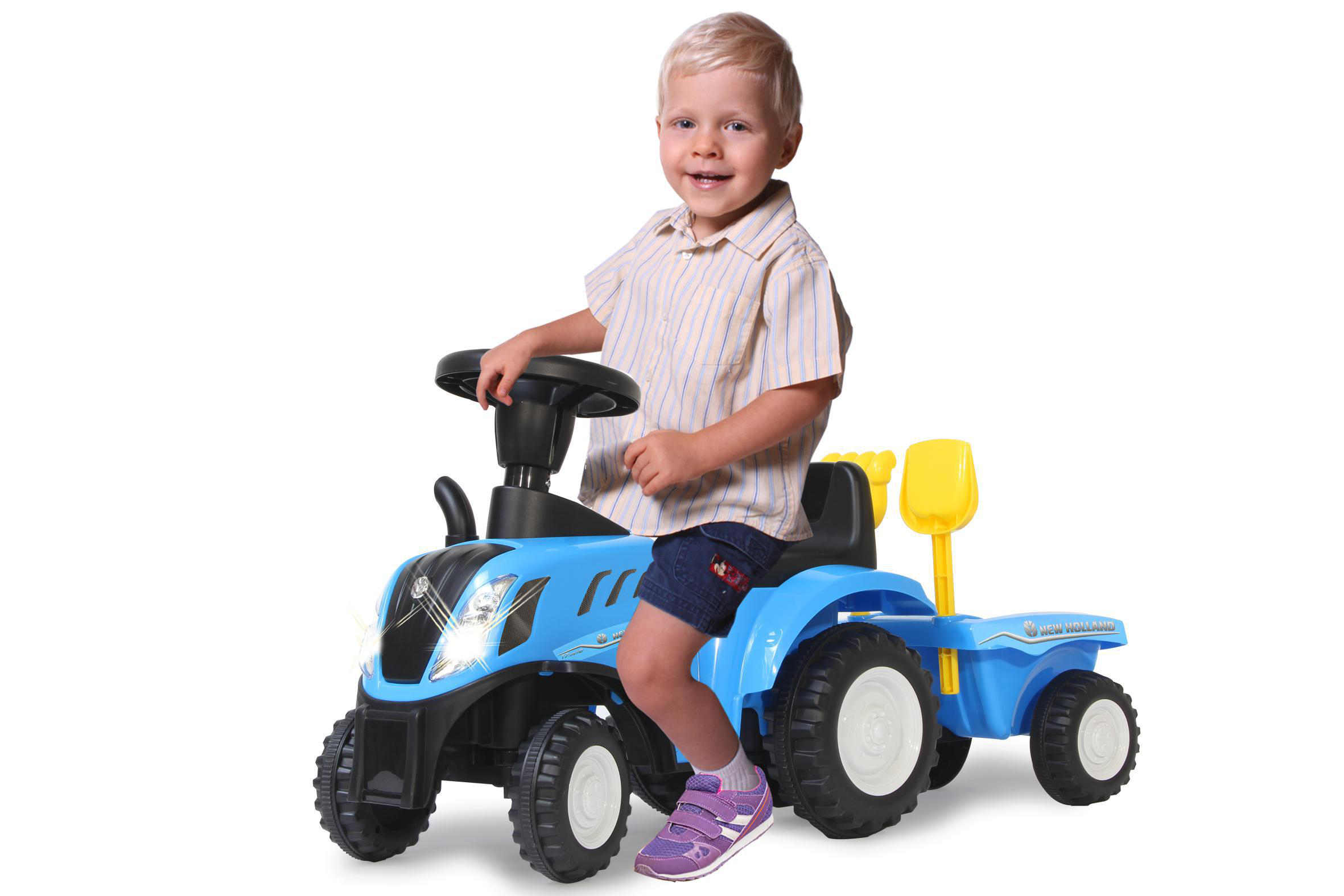 Blau Kinderfahrzeug Blau JAMARA Holland Rutscher New T7 Traktor
