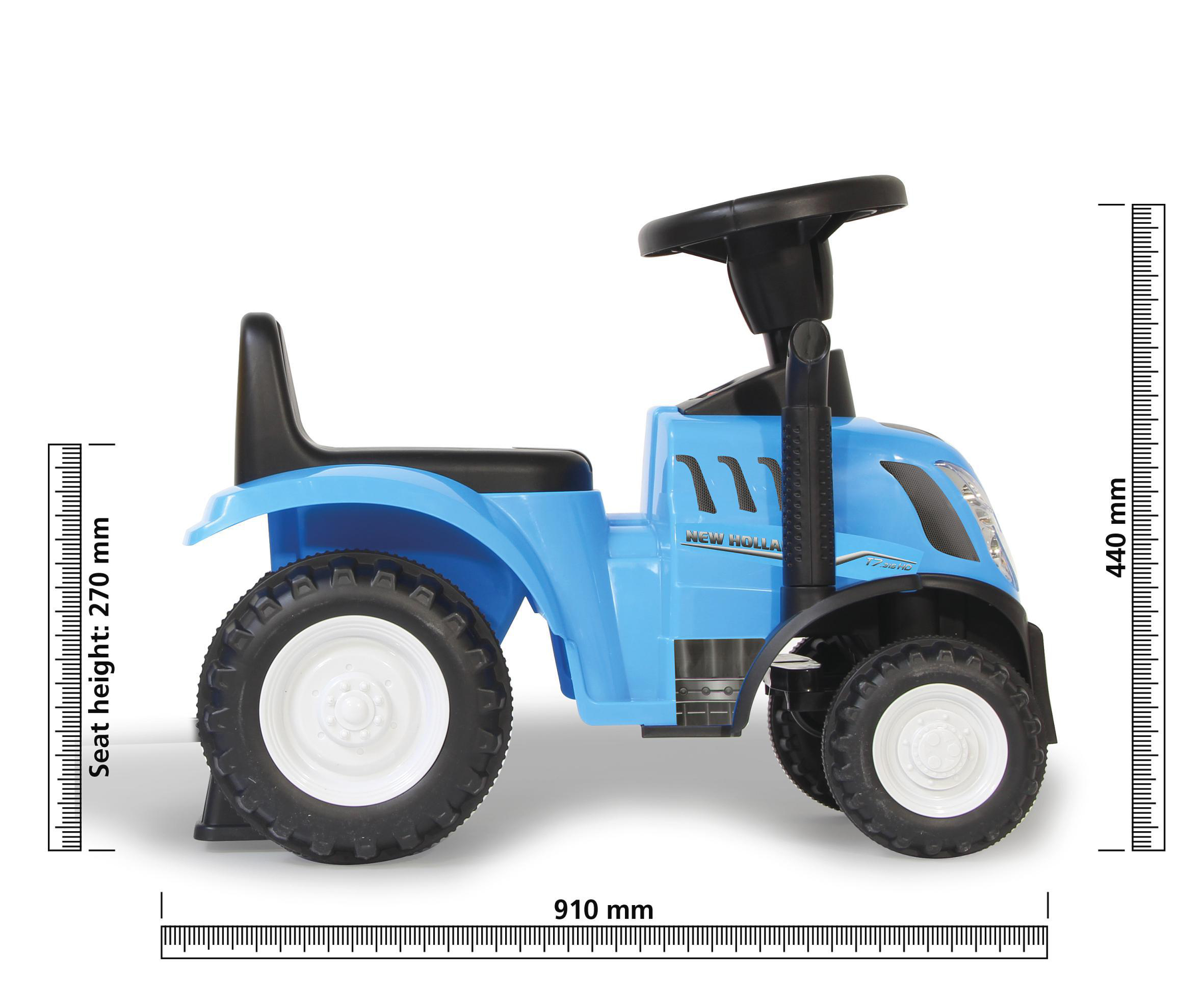 Kinderfahrzeug T7 Traktor Rutscher Blau Blau New Holland JAMARA