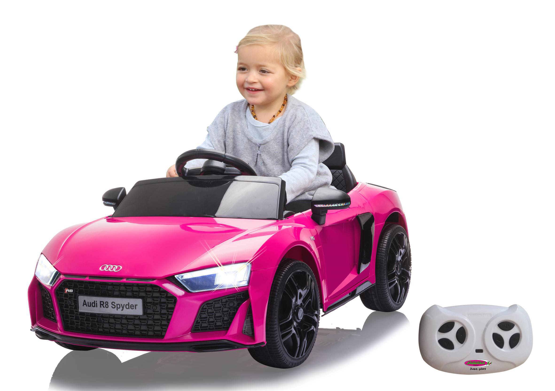JAMARA Ride-on Audi R8 Spyder V10 performance quattro pink 2,4GHz 12V Ride-On Kinderfahrzeug, Pink